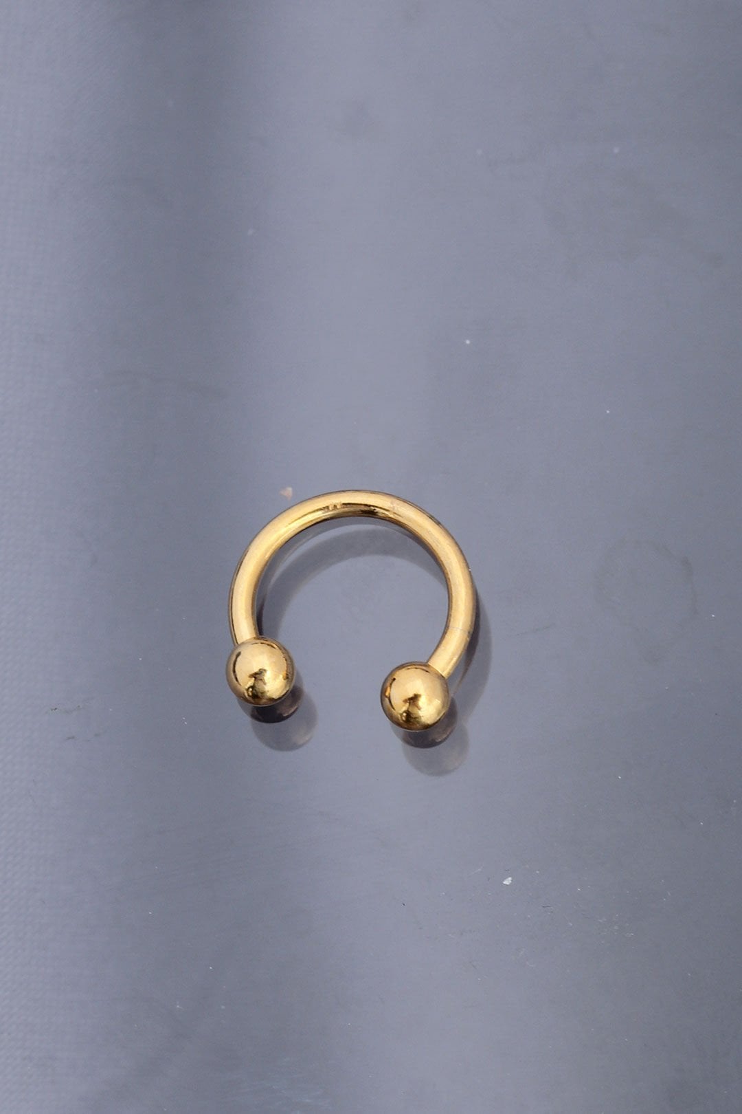 Gold Renkli Yarım Halka 316L Cerrahi Çelik Piercing