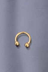 Gold Renkli Yarım Halka 316L Cerrahi Çelik Piercing