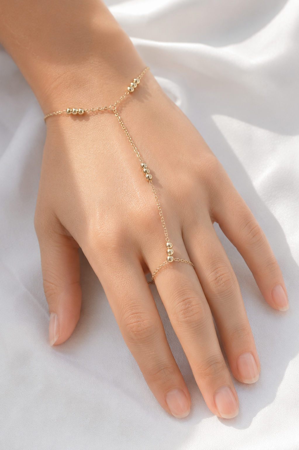 316L Çelik Top Zincirli Gold Renk Kadın Şahmeran