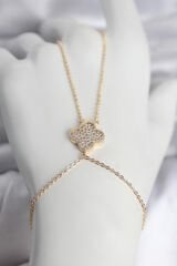 Pirinç Gold Renk Yonca Model Kadın Şahmeran