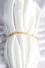 Pirinç Gold Renk Yıldız Model Kadın Bileklik