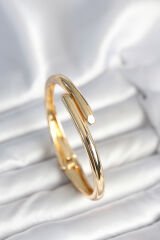 Pirinç Gold Renk Kadın Kelepçe Bileklik
