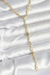 Pirinç Gold Renk Kadın Manifest Kolye