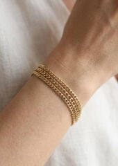 316L Çelik Gold Renk 3'lü Kadın Bileklik