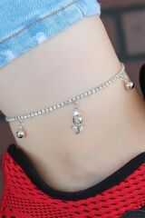 Zirkon Taşlı Silver Renk Kaplama Hal Hal