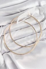 Pirinç Halka Model Gold Renk Kadın Küpe