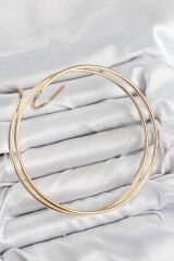 Pirinç Sarmal Model Gold Renk Pazu Bileklik