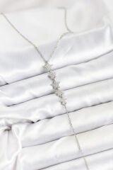 316L Çelik Zincir Gümüş Renk Yıldız Model Y Kolye