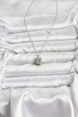 316L Çelik Zincir Gümüş Renk Minimal Kutup Yıldızı Model Kadın Kolye