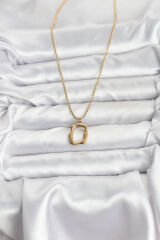 316L Çelik Zincir Gold Renk Model Kadın Kolye