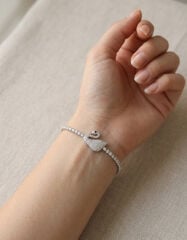 Kuğu Model Zirkon Taşlı Gümüş Renk Asansörlü Su Yolu Bileklik