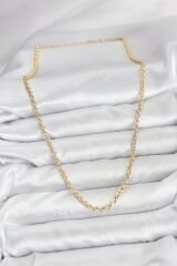 CM Gold Renk Pirinç Halkalı Model Kadın Kolye